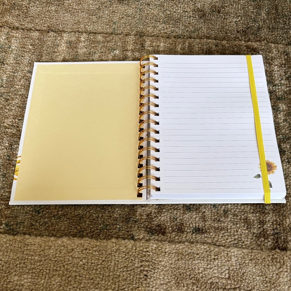 NWT Amazing Grace Sunflower Spiral Notebook - Picture 3 of 7